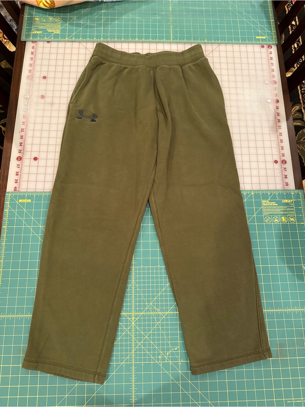 Under Armour Kids Olive Green Fleece Joggers